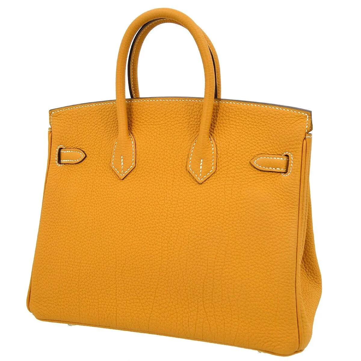 HERMES BIRKIN 25 Handbag Purse Veau Crispe Togo Natural sable 60 H 58306