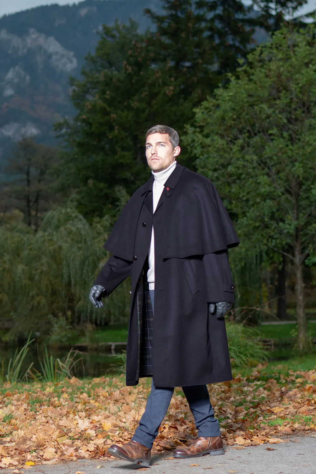 Holmes - Traditional Austrian Capelet Coat or Inverness Coat