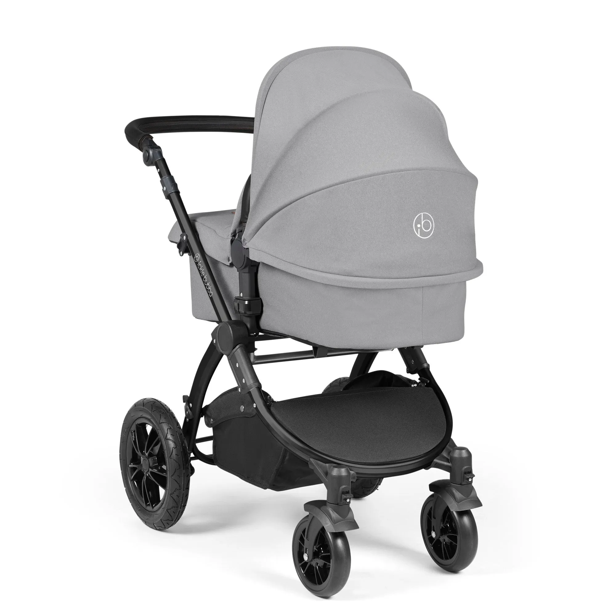 Ickle Bubba Stomp Luxe 2 in 1 Pushchair - Black / Pearl Grey / Black