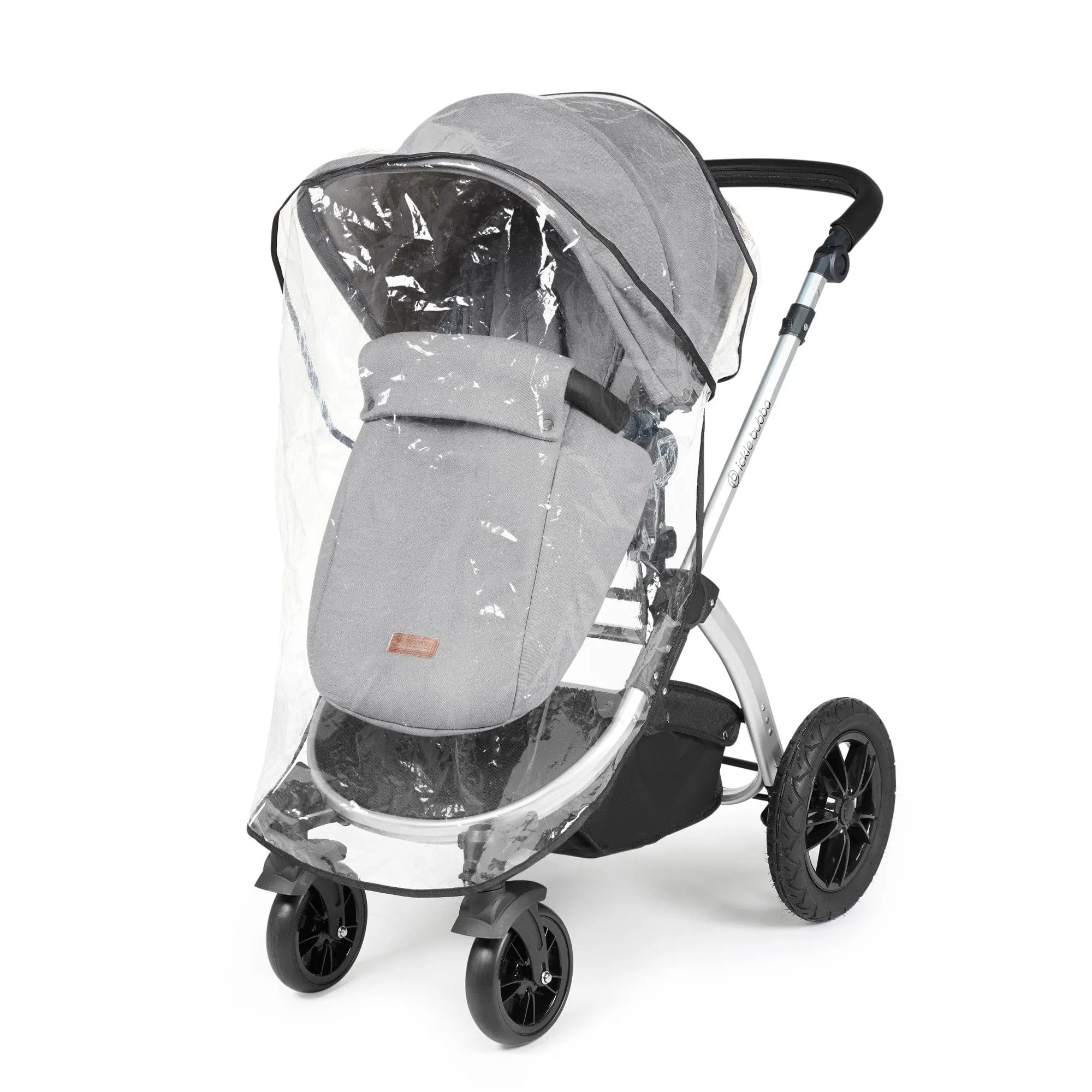 Ickle Bubba Stomp Luxe 2 in 1 Pushchair - Silver / Pearl Grey / Black