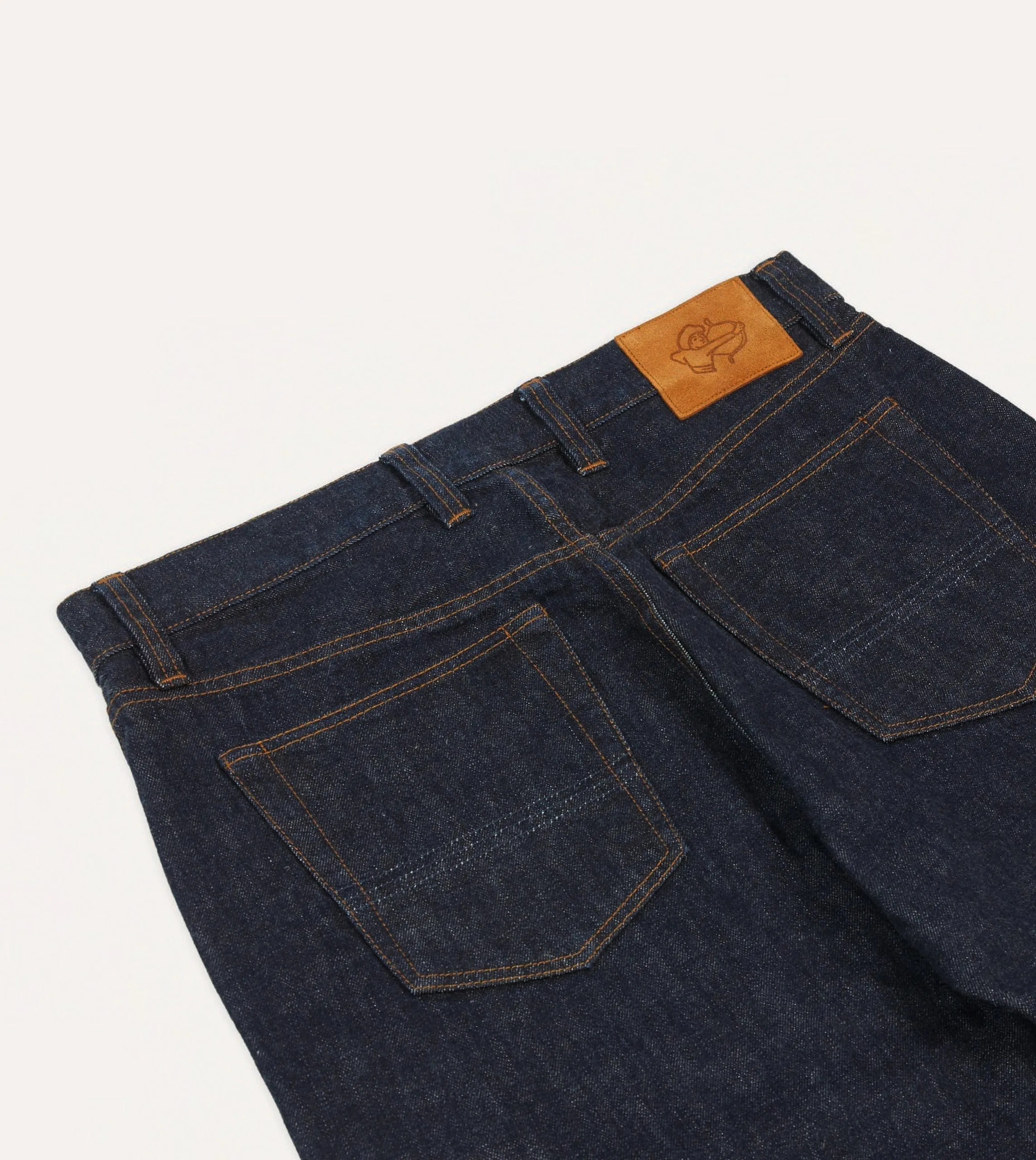 Indigo Rinse 14.2oz Japanese Selvedge Denim Five-Pocket Jeans