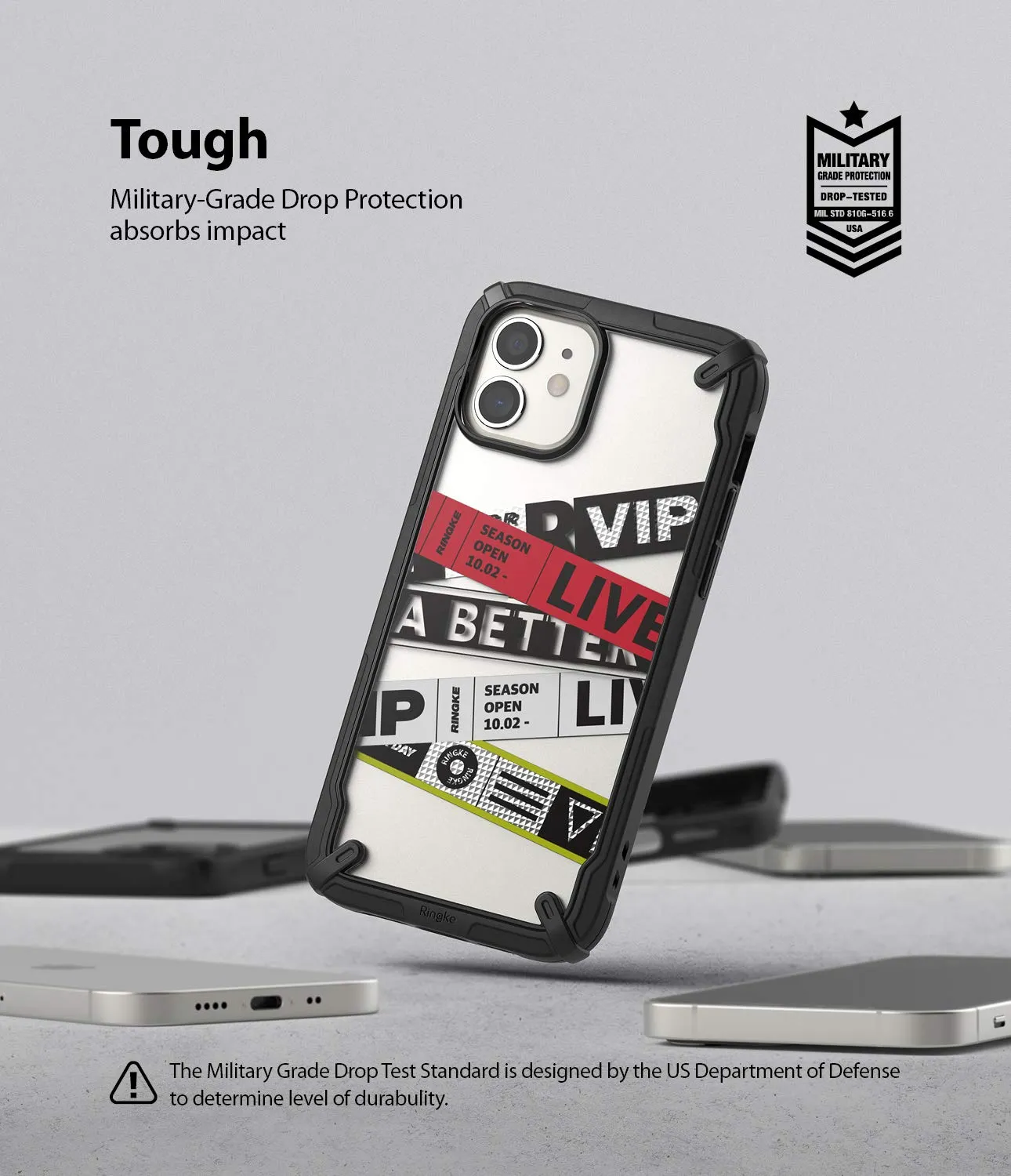 iPhone 12 Mini Back Cover Case | Fusion X Design - Ticket Band_ver.2