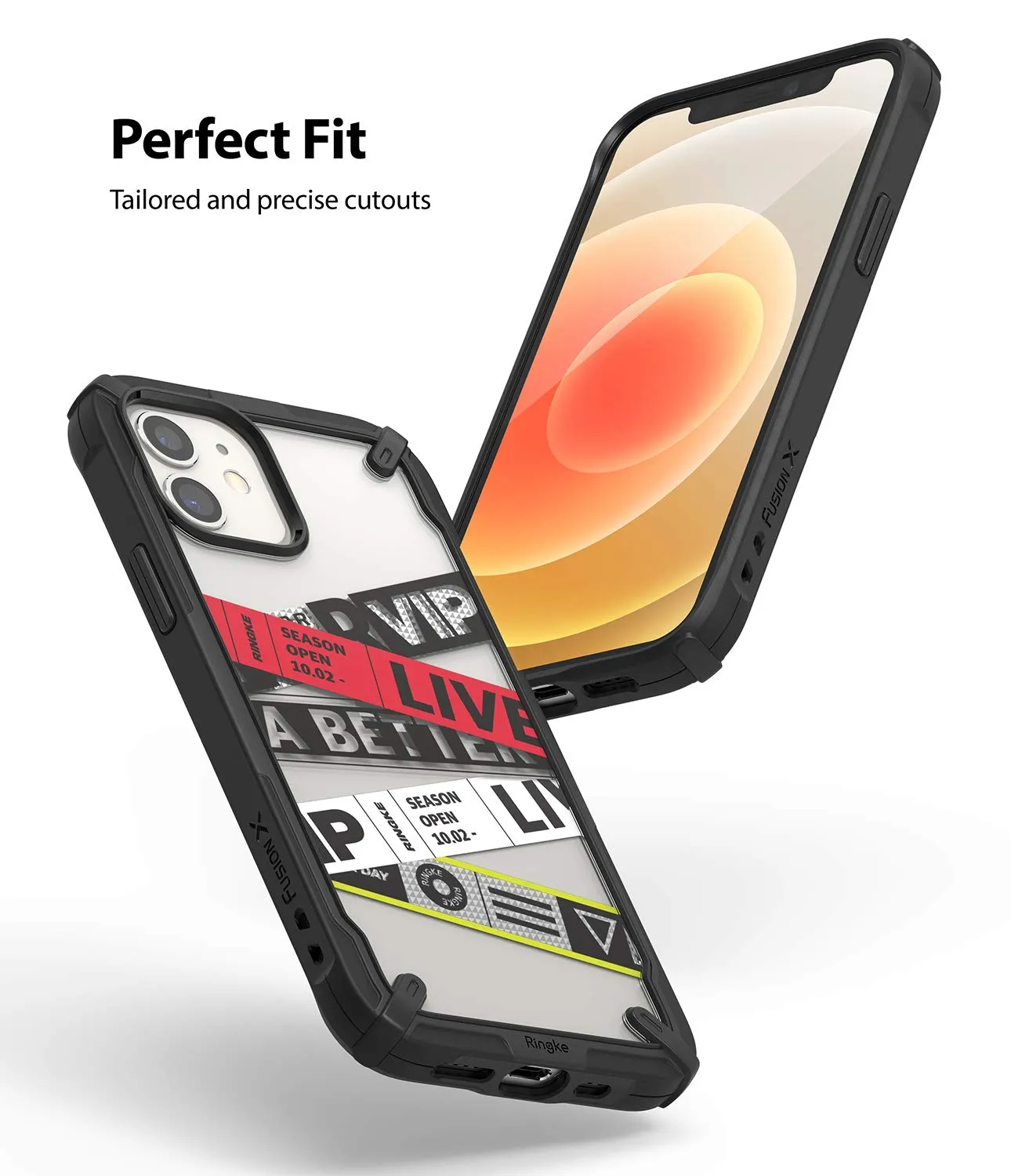 iPhone 12 Mini Back Cover Case | Fusion X Design - Ticket Band_ver.2