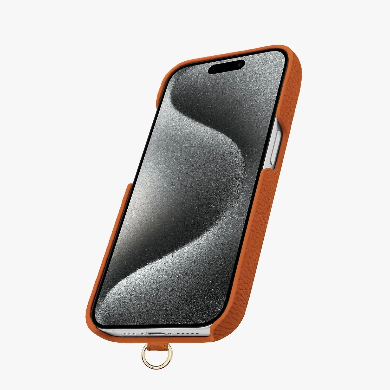 iPhone 14 Pro Max Leather Sling Card Case