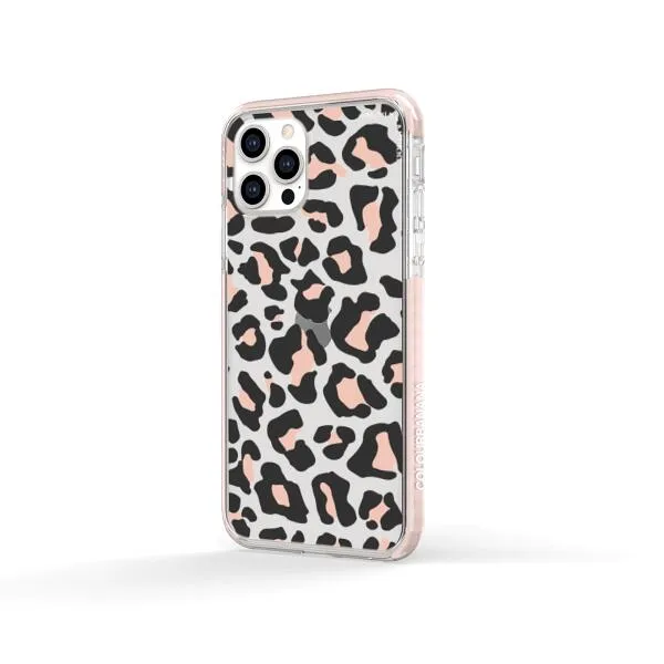 iPhone Case - Blush Rose Black Leopard