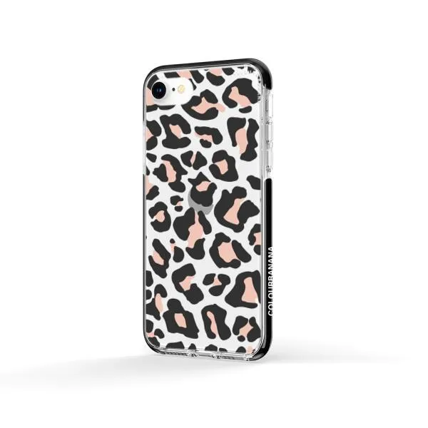 iPhone Case - Blush Rose Black Leopard