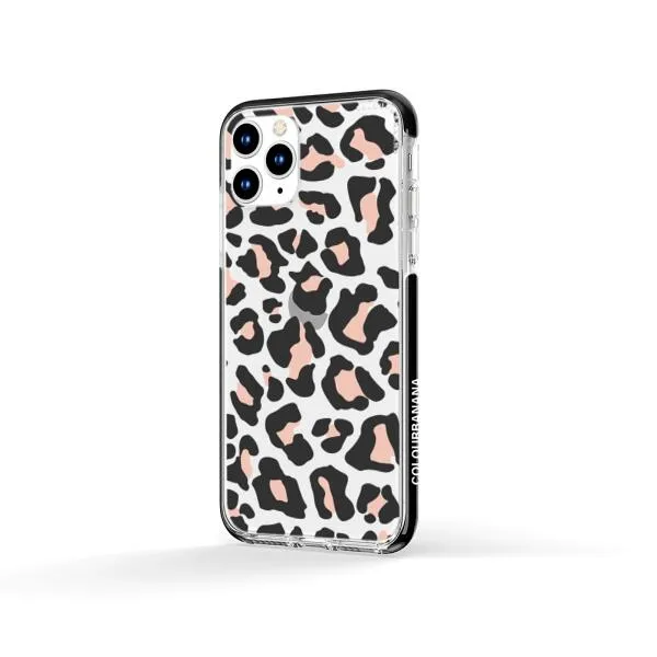 iPhone Case - Blush Rose Black Leopard