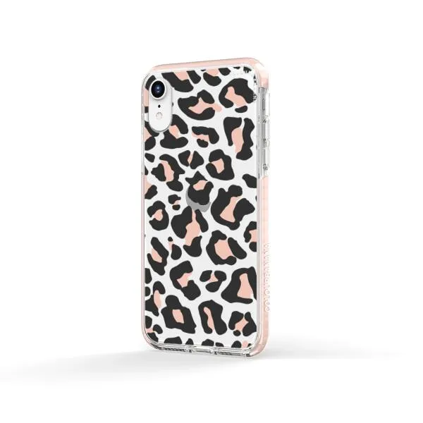 iPhone Case - Blush Rose Black Leopard