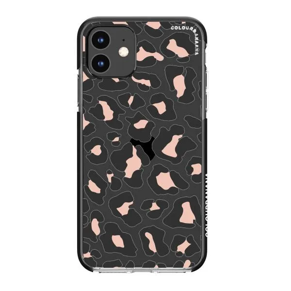 iPhone Case - Blush Rose Black Leopard