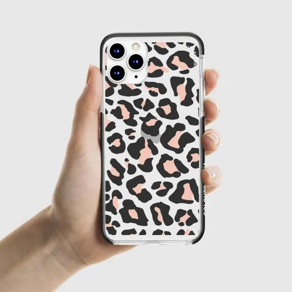 iPhone Case - Blush Rose Black Leopard