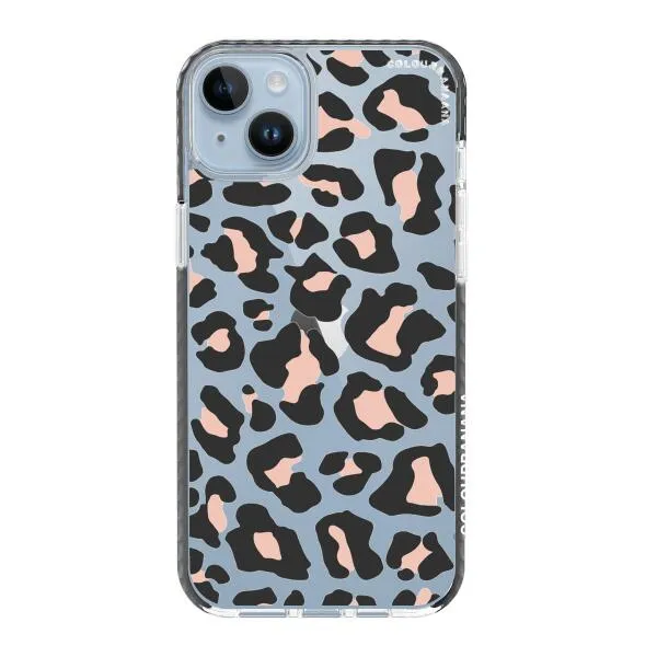 iPhone Case - Blush Rose Black Leopard