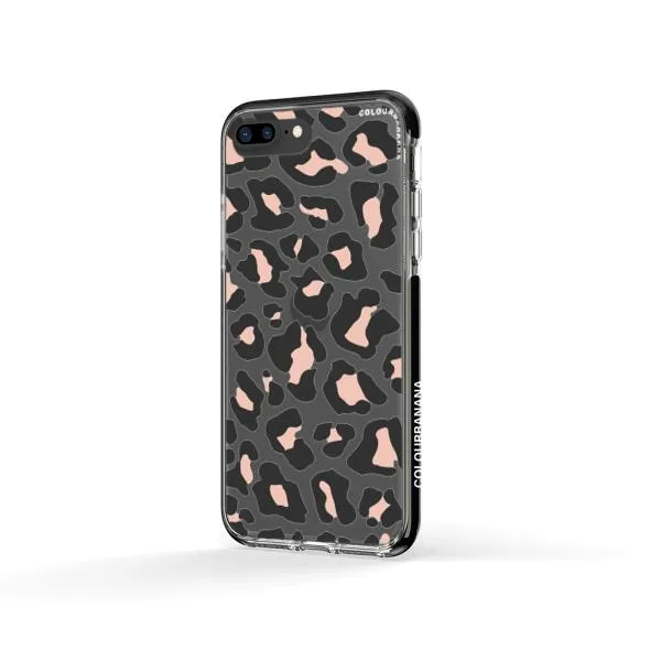 iPhone Case - Blush Rose Black Leopard