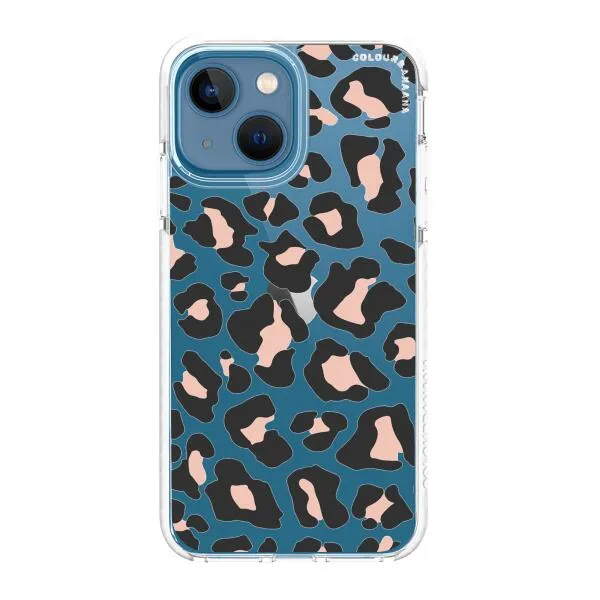 iPhone Case - Blush Rose Black Leopard