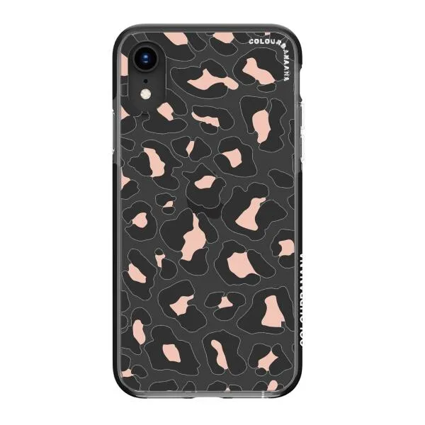 iPhone Case - Blush Rose Black Leopard