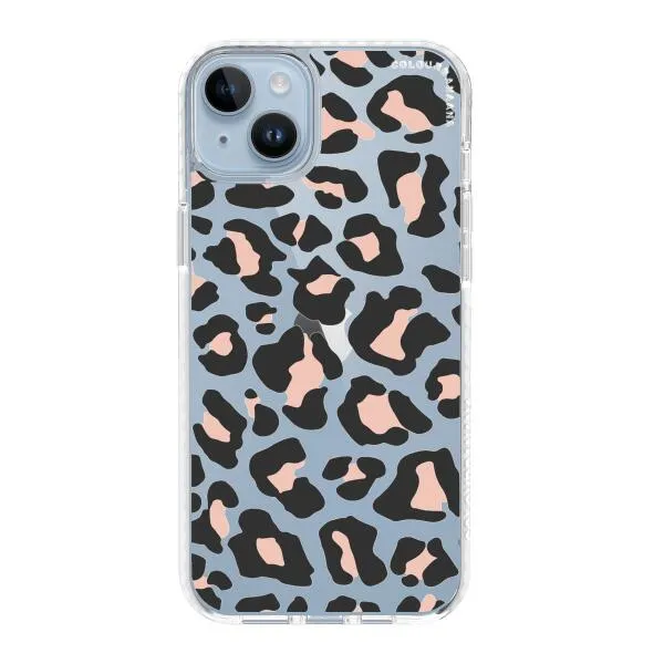 iPhone Case - Blush Rose Black Leopard