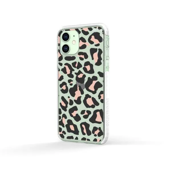 iPhone Case - Blush Rose Black Leopard