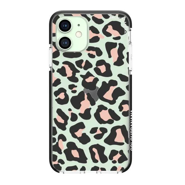 iPhone Case - Blush Rose Black Leopard