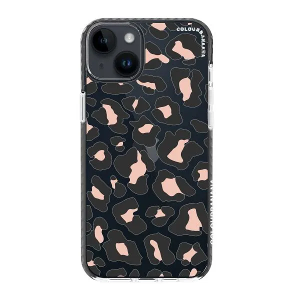 iPhone Case - Blush Rose Black Leopard