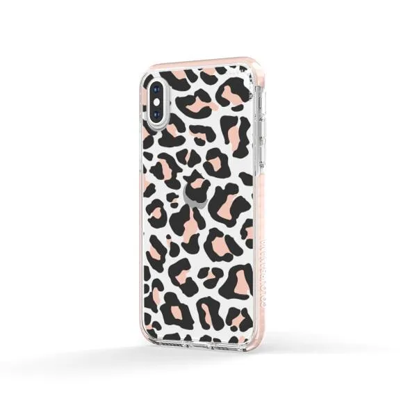 iPhone Case - Blush Rose Black Leopard