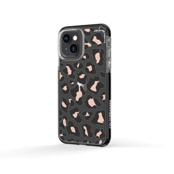 iPhone Case - Blush Rose Black Leopard