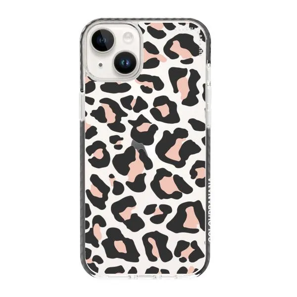 iPhone Case - Blush Rose Black Leopard