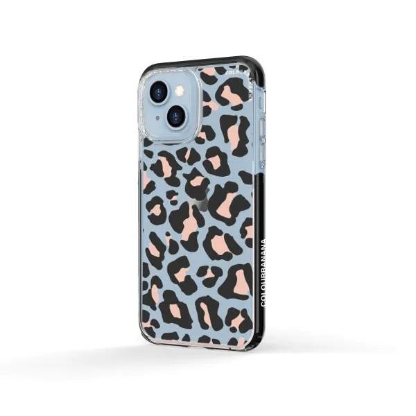 iPhone Case - Blush Rose Black Leopard