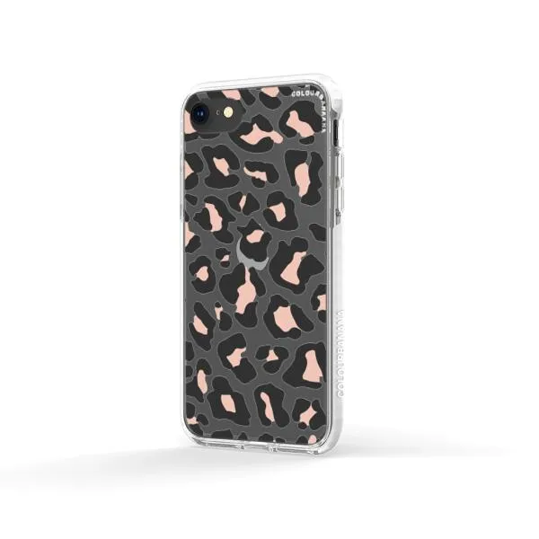 iPhone Case - Blush Rose Black Leopard