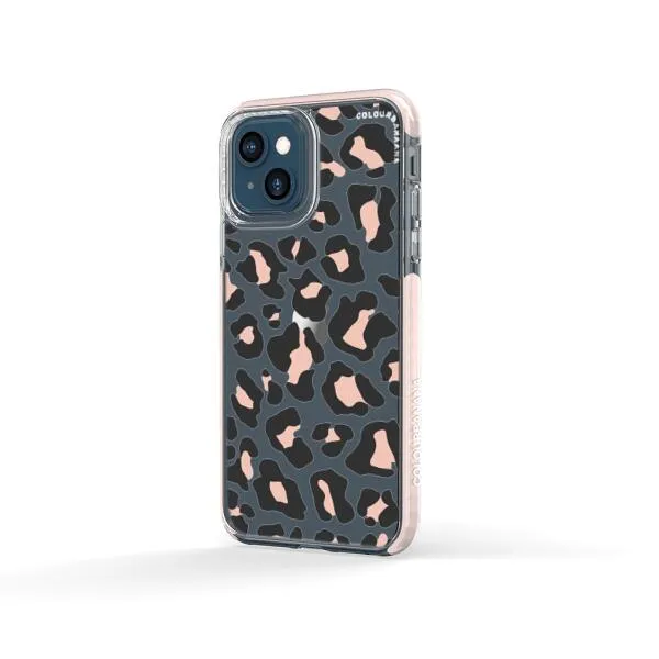 iPhone Case - Blush Rose Black Leopard