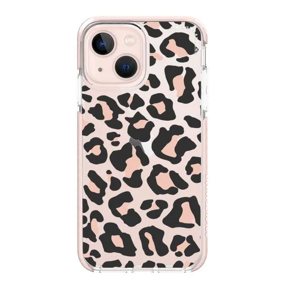 iPhone Case - Blush Rose Black Leopard