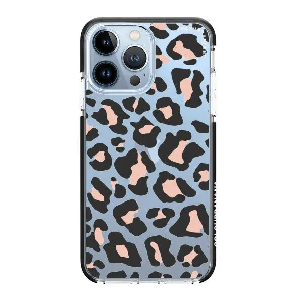 iPhone Case - Blush Rose Black Leopard