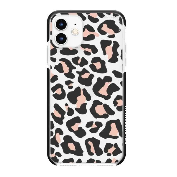 iPhone Case - Blush Rose Black Leopard