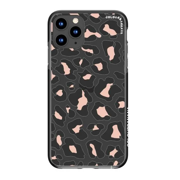 iPhone Case - Blush Rose Black Leopard