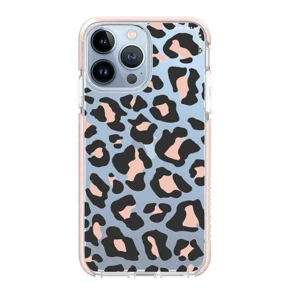 iPhone Case - Blush Rose Black Leopard