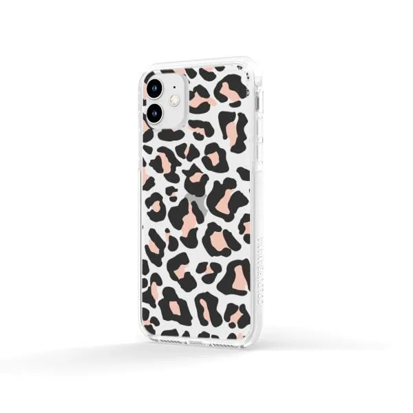 iPhone Case - Blush Rose Black Leopard