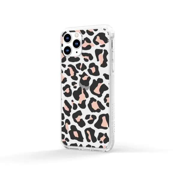 iPhone Case - Blush Rose Black Leopard