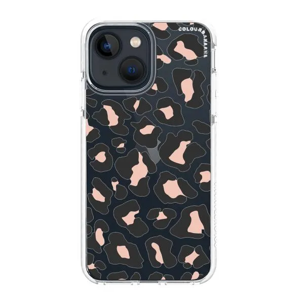 iPhone Case - Blush Rose Black Leopard