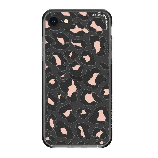 iPhone Case - Blush Rose Black Leopard