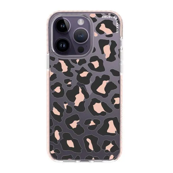 iPhone Case - Blush Rose Black Leopard