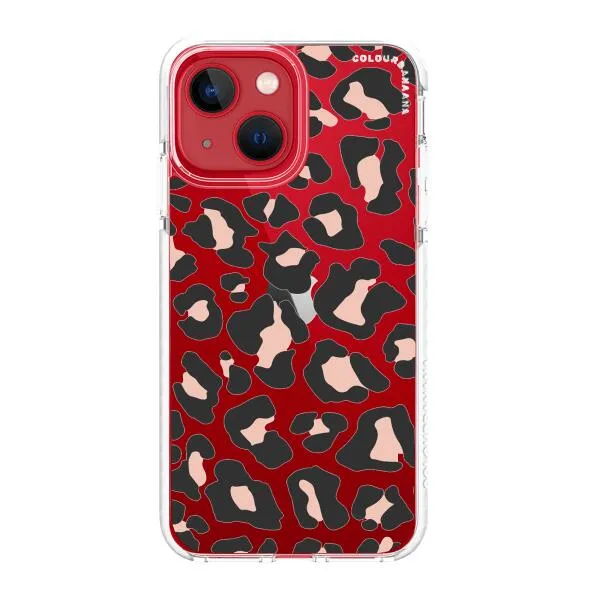 iPhone Case - Blush Rose Black Leopard