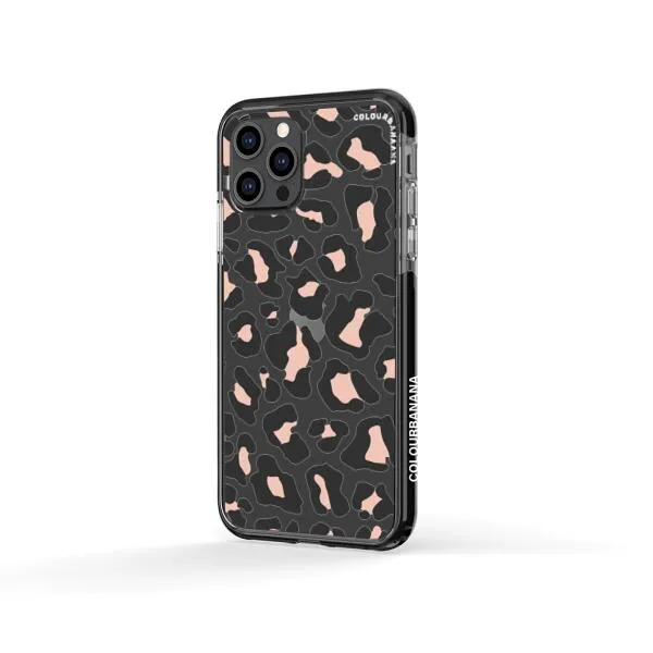 iPhone Case - Blush Rose Black Leopard