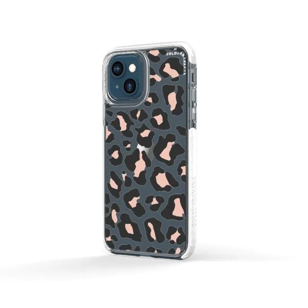 iPhone Case - Blush Rose Black Leopard