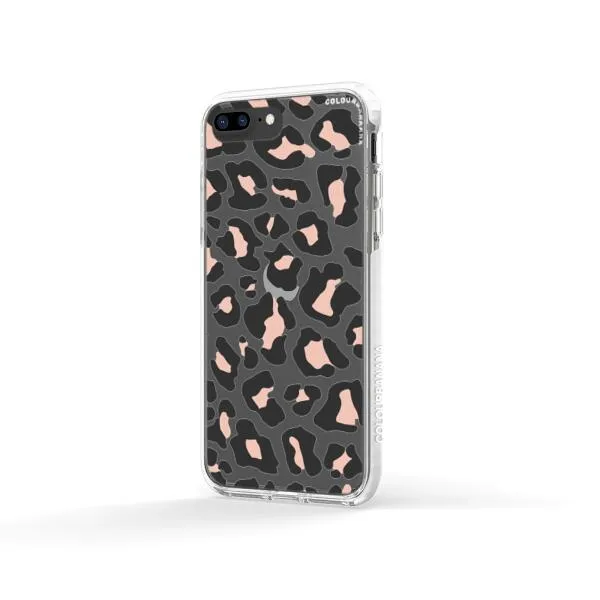 iPhone Case - Blush Rose Black Leopard