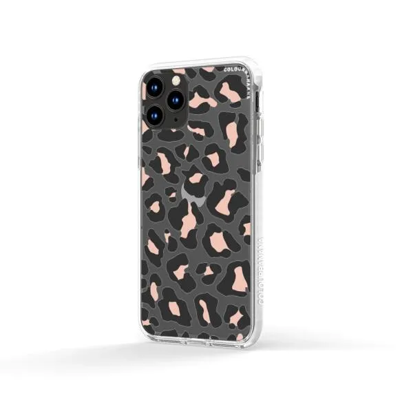 iPhone Case - Blush Rose Black Leopard