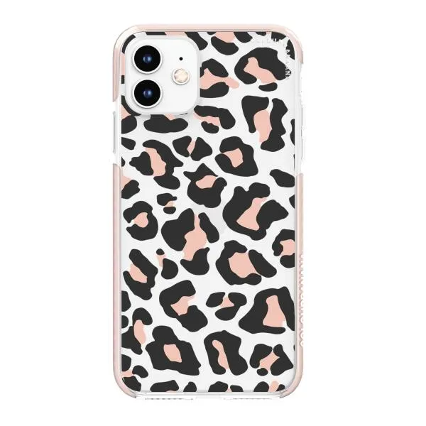 iPhone Case - Blush Rose Black Leopard