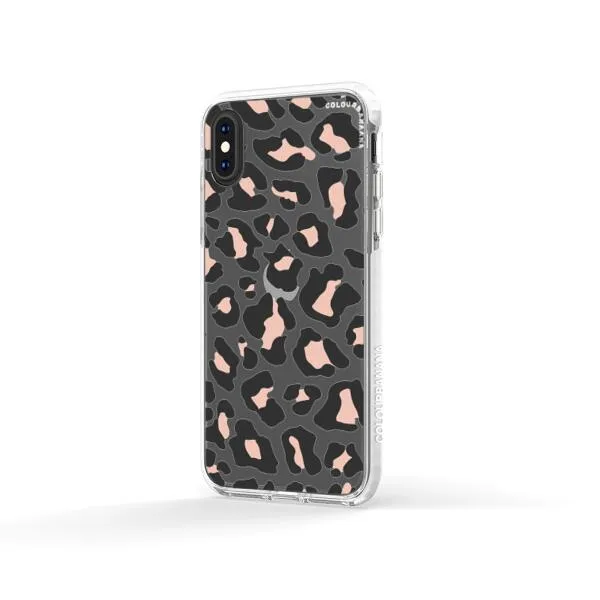 iPhone Case - Blush Rose Black Leopard