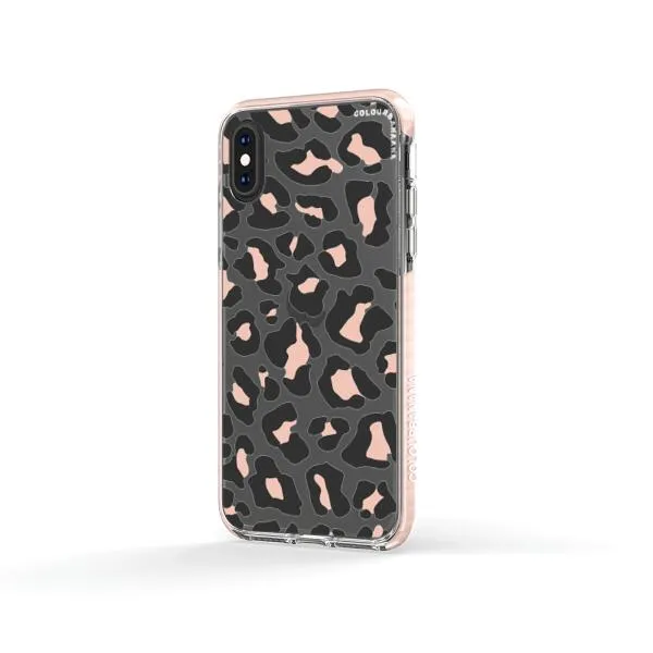 iPhone Case - Blush Rose Black Leopard