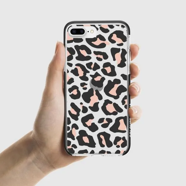 iPhone Case - Blush Rose Black Leopard