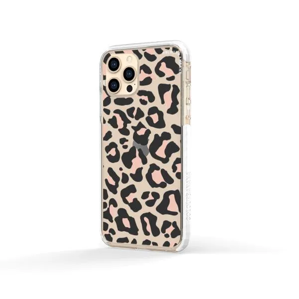 iPhone Case - Blush Rose Black Leopard