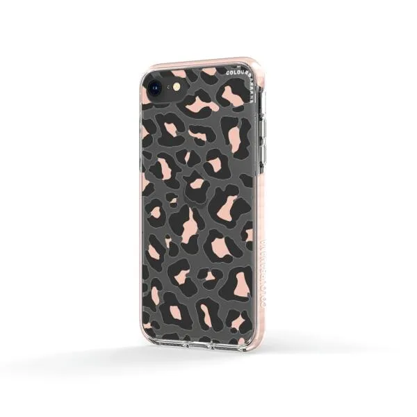 iPhone Case - Blush Rose Black Leopard