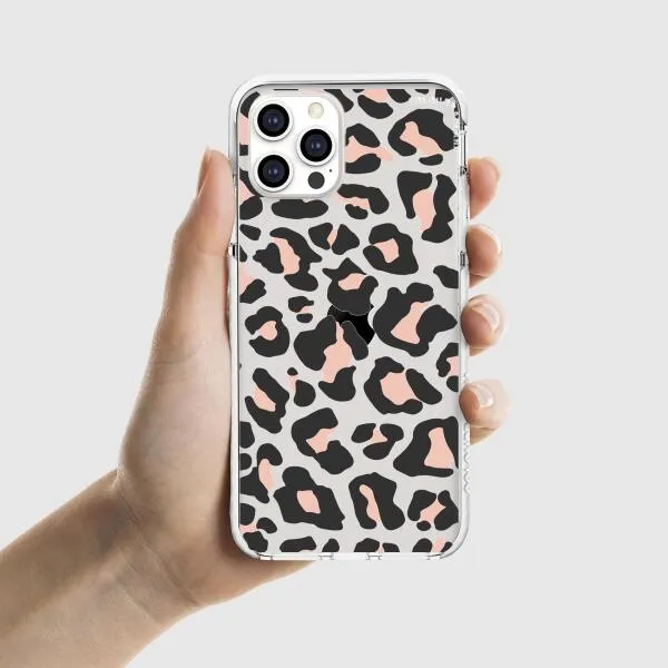 iPhone Case - Blush Rose Black Leopard